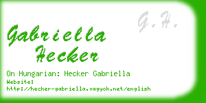 gabriella hecker business card